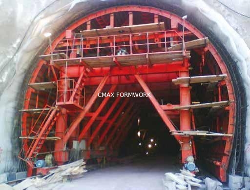 Sistema del encofrado del túnel/carretilla permanentes de la guarnición del túnel