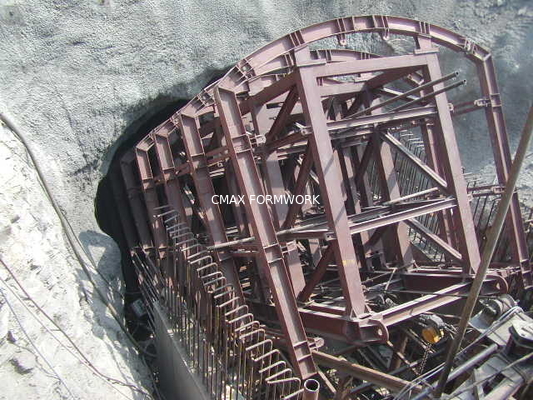 Sistema de alta velocidad del encofrado del túnel para el túnel abierto del corte del guarda-brisa