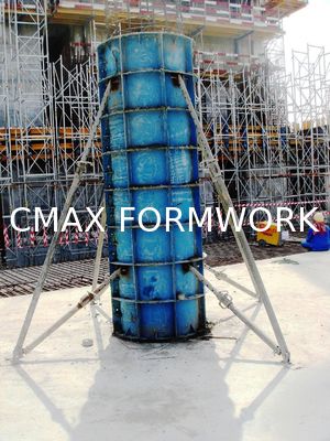 Encofrado de la columna del sistema de la alta tiesura para verter la columna circular